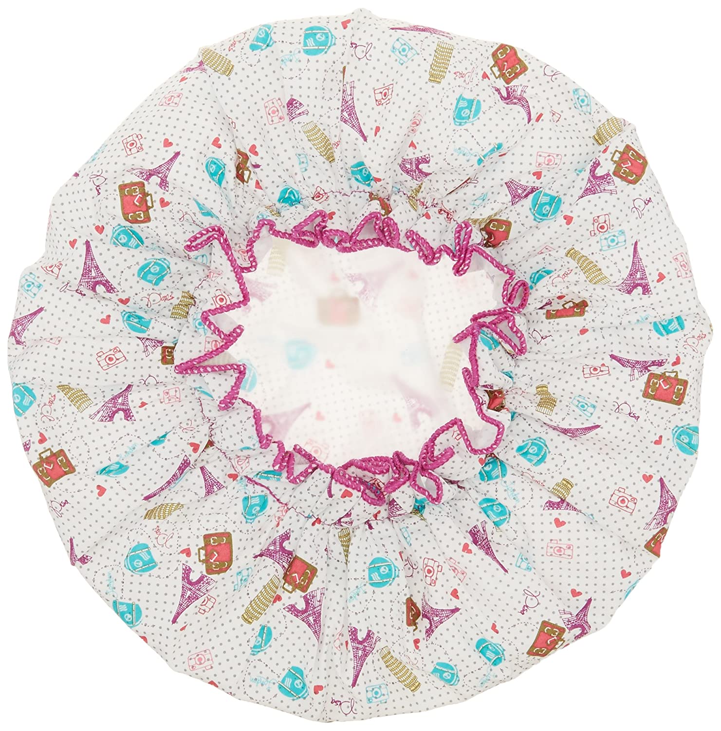 Bath Accessories Bouffant Shower Cap, World Traveler