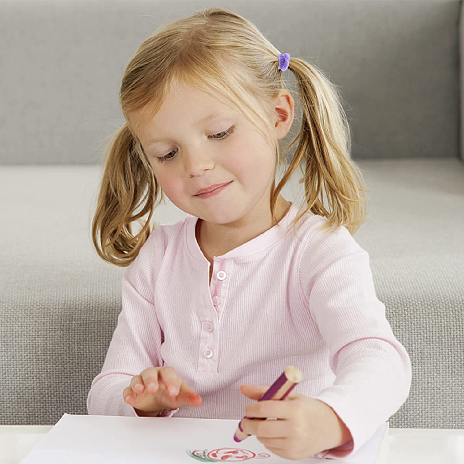 YEEPSYS Kids Hair Ties, 100 pcs Toddler Elastic Hair Bands for Girls and Kids, Multicolor Small Seam