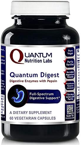 Quantum Digest - Digestion Enzymes for Digestion Support - Aid in The Breakdown of Carbohydrates, Pr