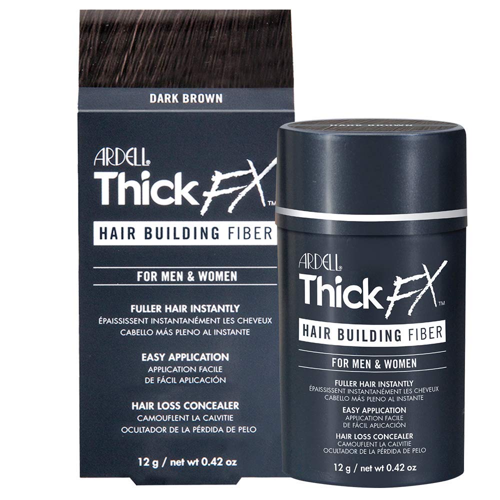 Ardell Thick FX Grey Hair Building Fiber for Fuller Hair Instantly, 0.42 oz
