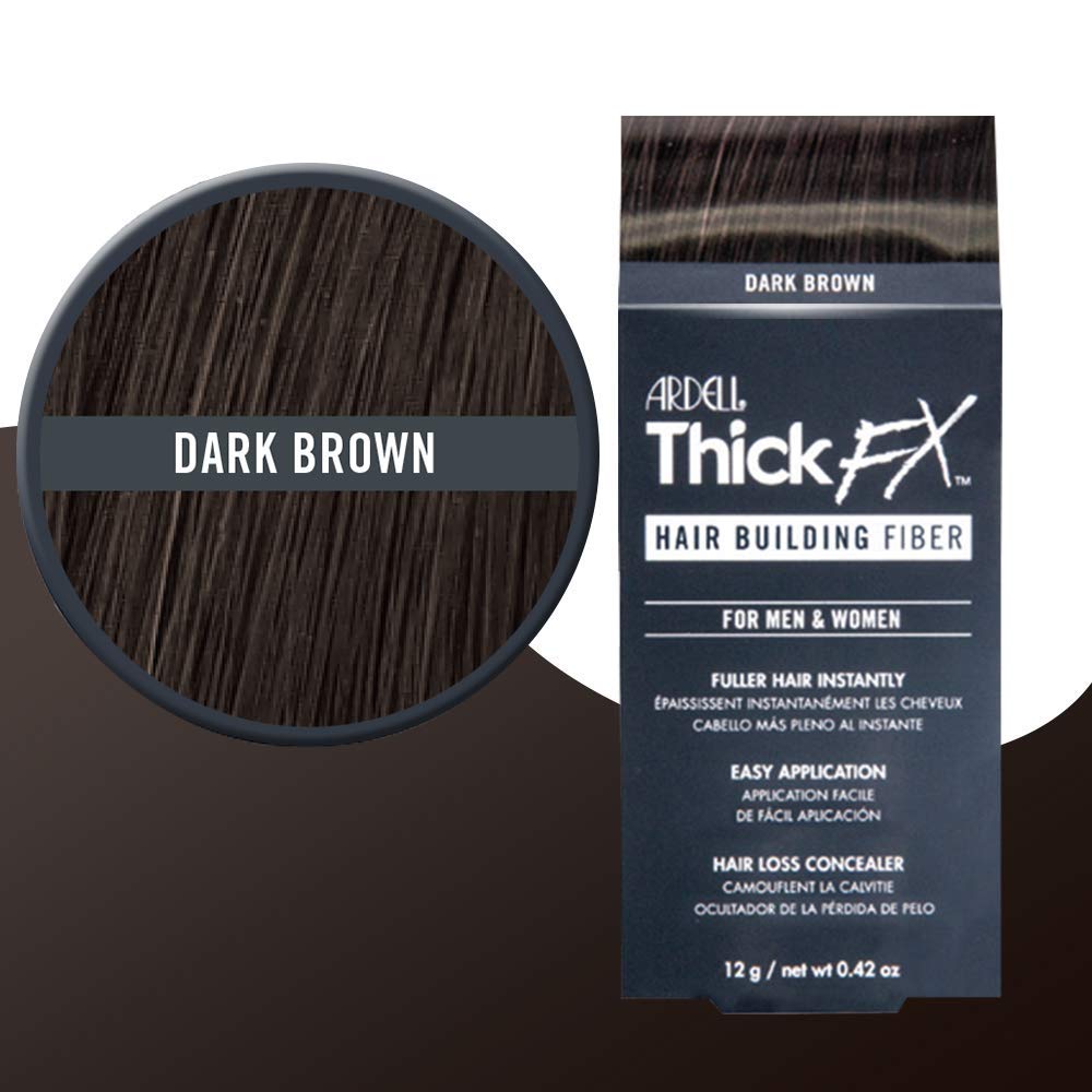 Ardell Thick FX Grey Hair Building Fiber for Fuller Hair Instantly, 0.42 oz