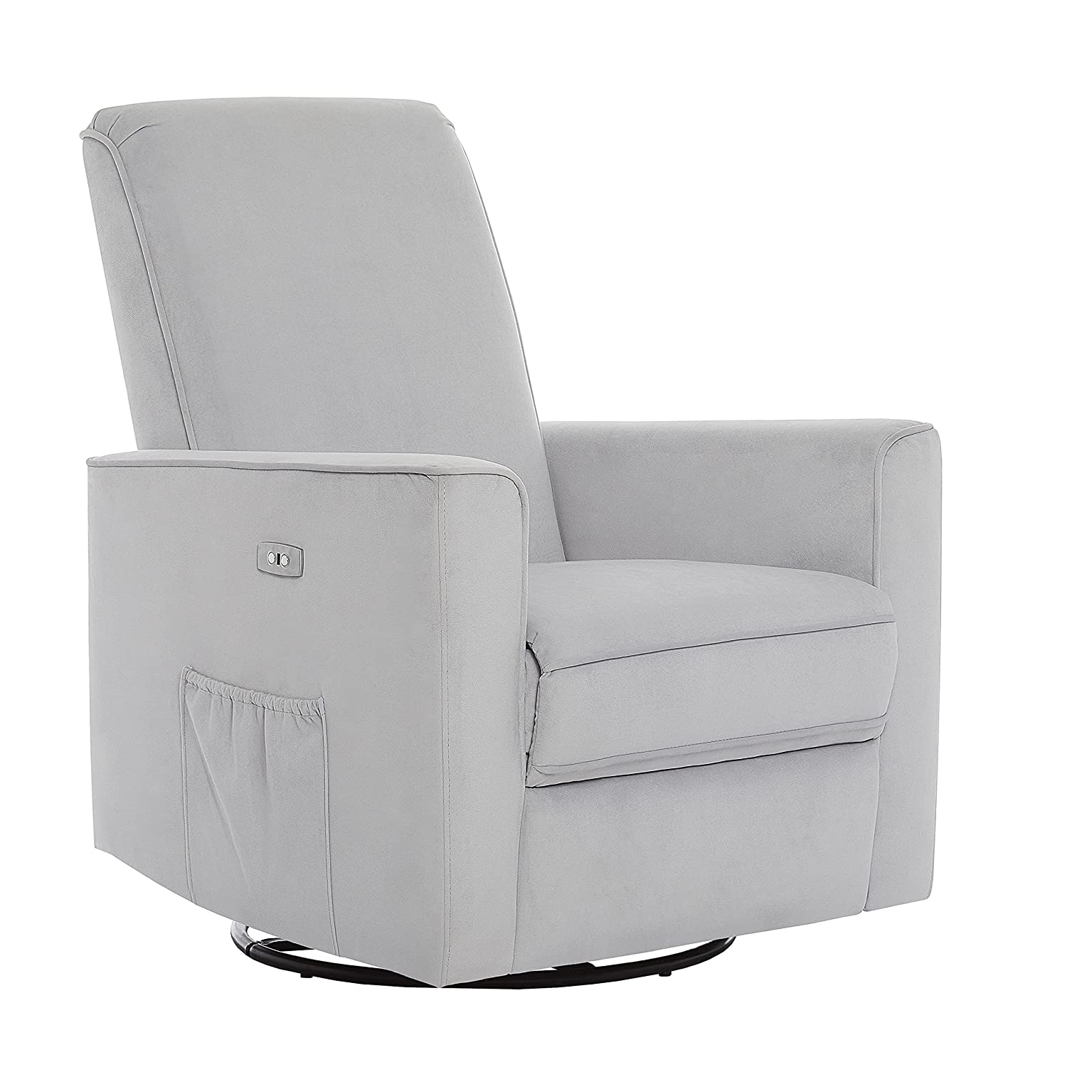 Evolur Harlow Deluxe Glider | Recliner | Rocker | Grey