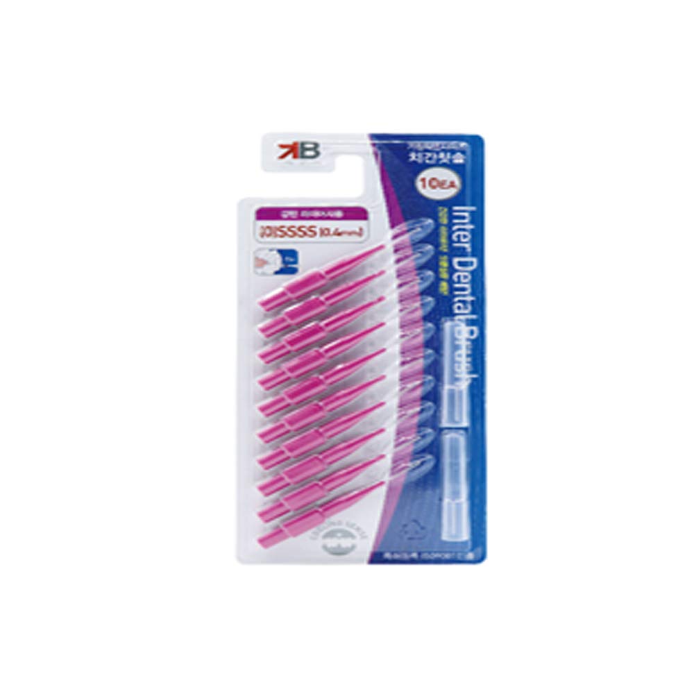 KB Interdental Brush I Type 10 EA - 5 Sizes (Purple(4S))