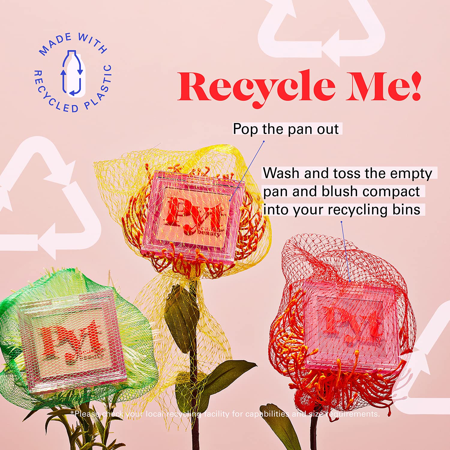 PYT Beauty Everyday Pressed Powder Blush, Dark Matte Rose, Hypoallergenic, Vegan Makeup, 1 Count