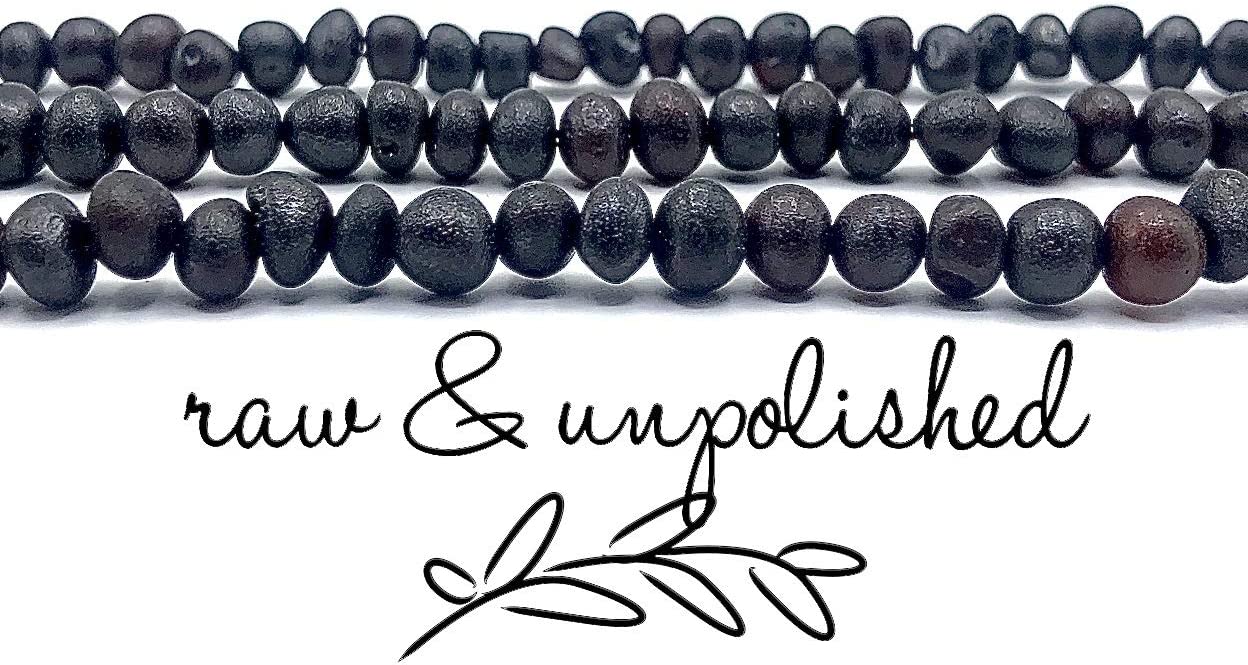 Adult Raw Baroque Baltic Amber Necklace - All Natural Pain Relief for Adults to Help Migraines, Sinu