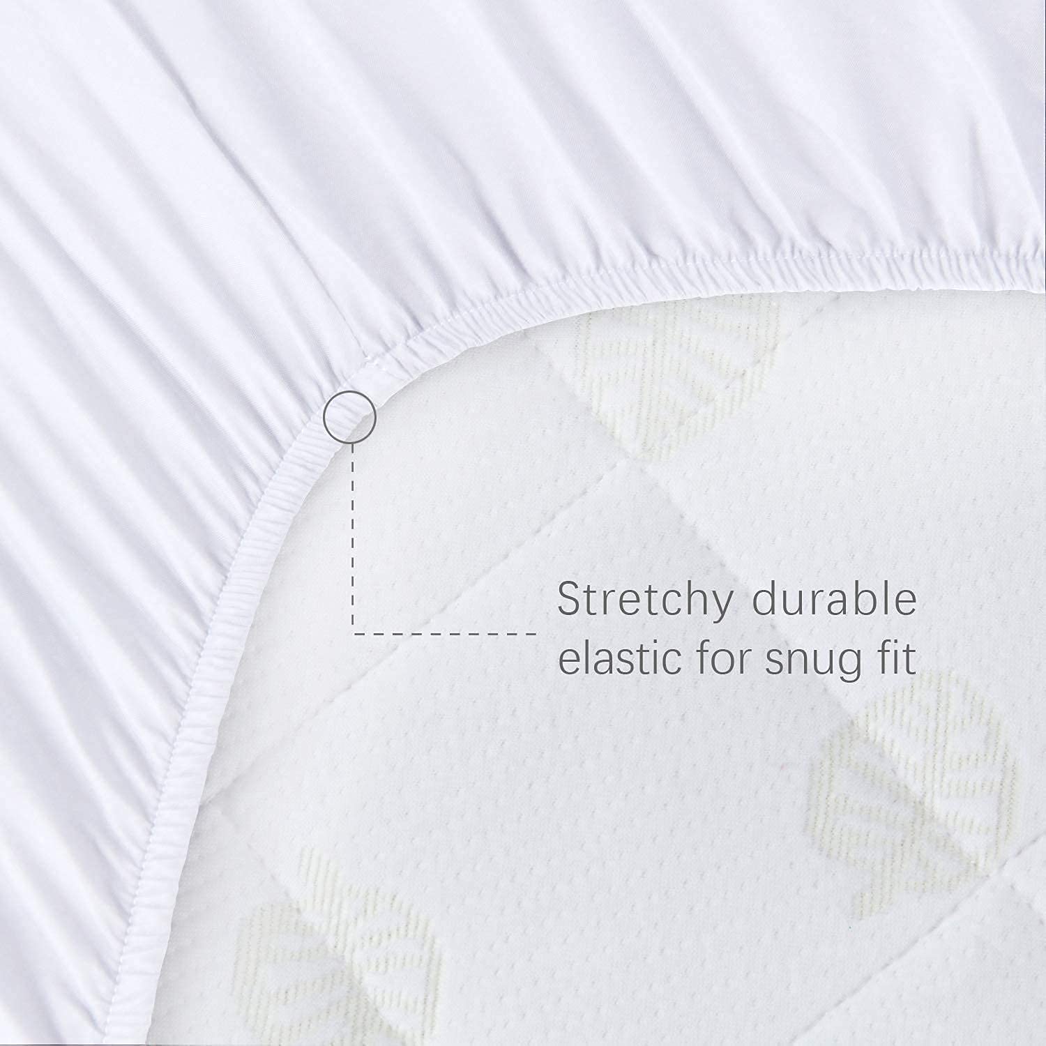 Biloban Waterproof Mattress Protector, Quilted Mattress Cover and 100% Jersey Knit Cotton Bassinet S