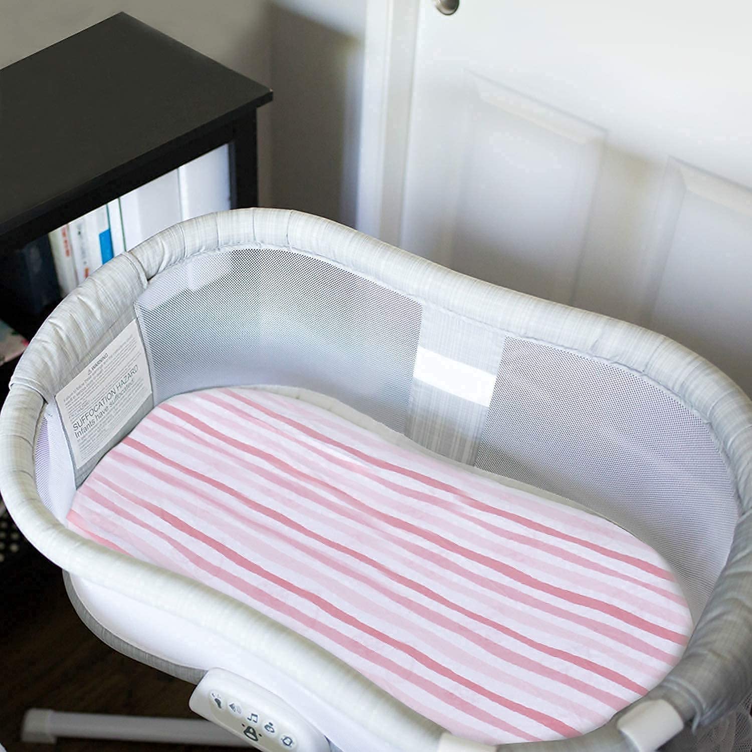 Biloban Waterproof Mattress Protector, Quilted Mattress Cover and 100% Jersey Knit Cotton Bassinet S