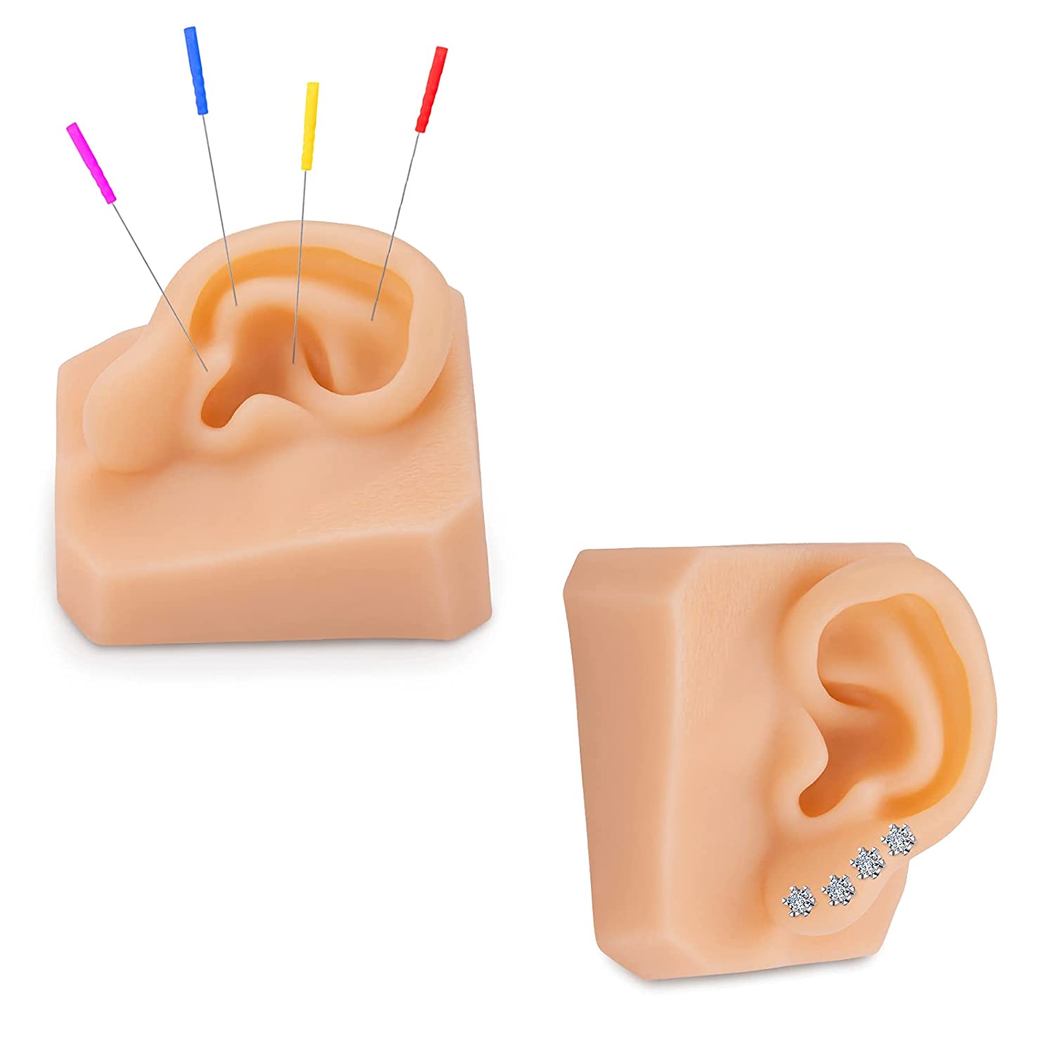 Ultrassist Soft Silicone Right Ear Model for Practicing Suture, Silicone Flexible Model for Jewelry 