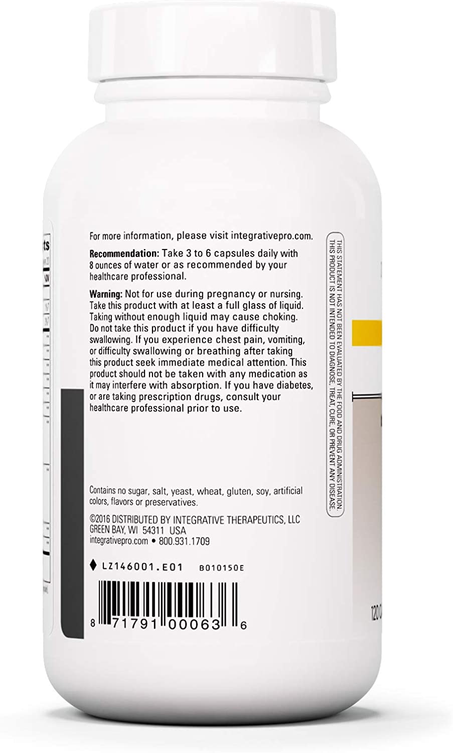 Integrative Therapeutics Blue Heron - Detox Complex with Dietary Fiber, Herbs and Probiotics - Suppo