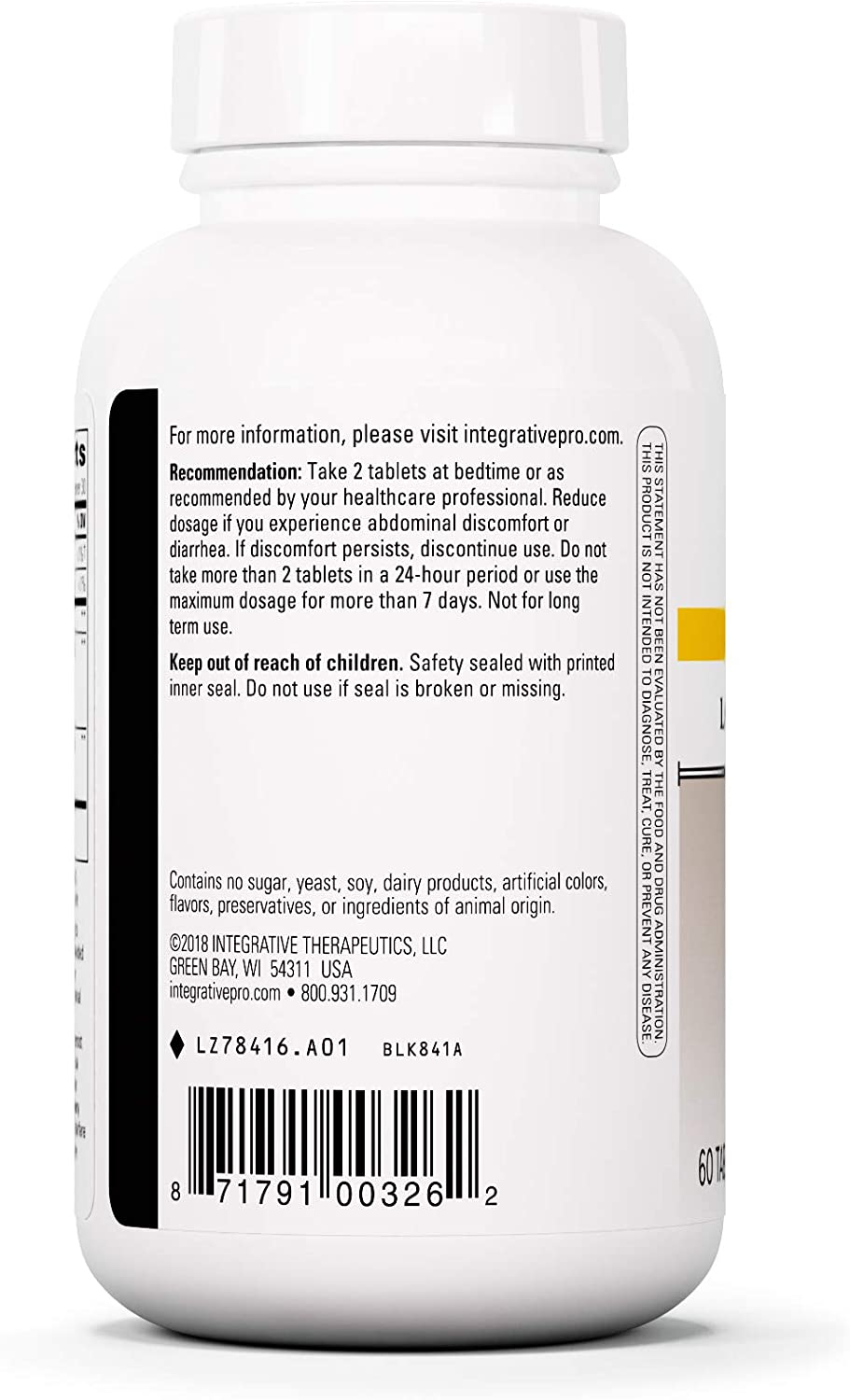 Integrative Therapeutics Laxative Formula - Promotes Bowel Function to Help with Occasional Constipa