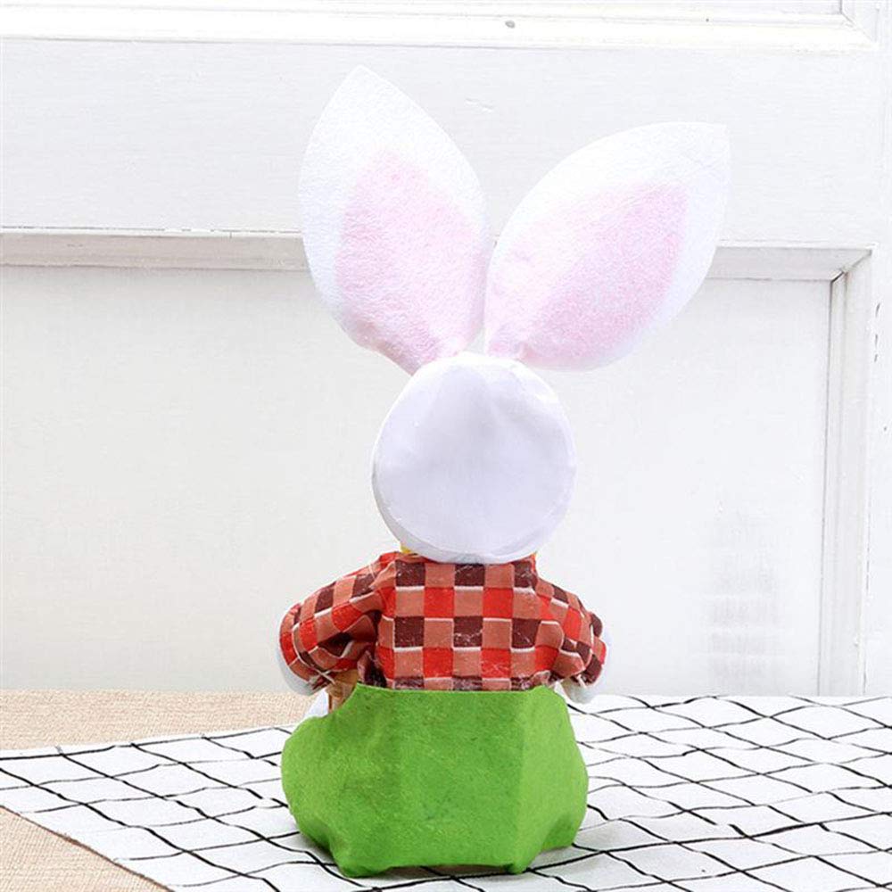 Asdomo Mini Round Basket, Lovely Cartoon Rabbit Shaped Basket Portable Food Candy Storage Basket for