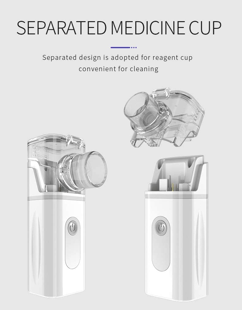 REEMEX Nebulizer, Handheld Atomizer Nebulizer Portable Nebulizer Machine for Travel Home Use, Person