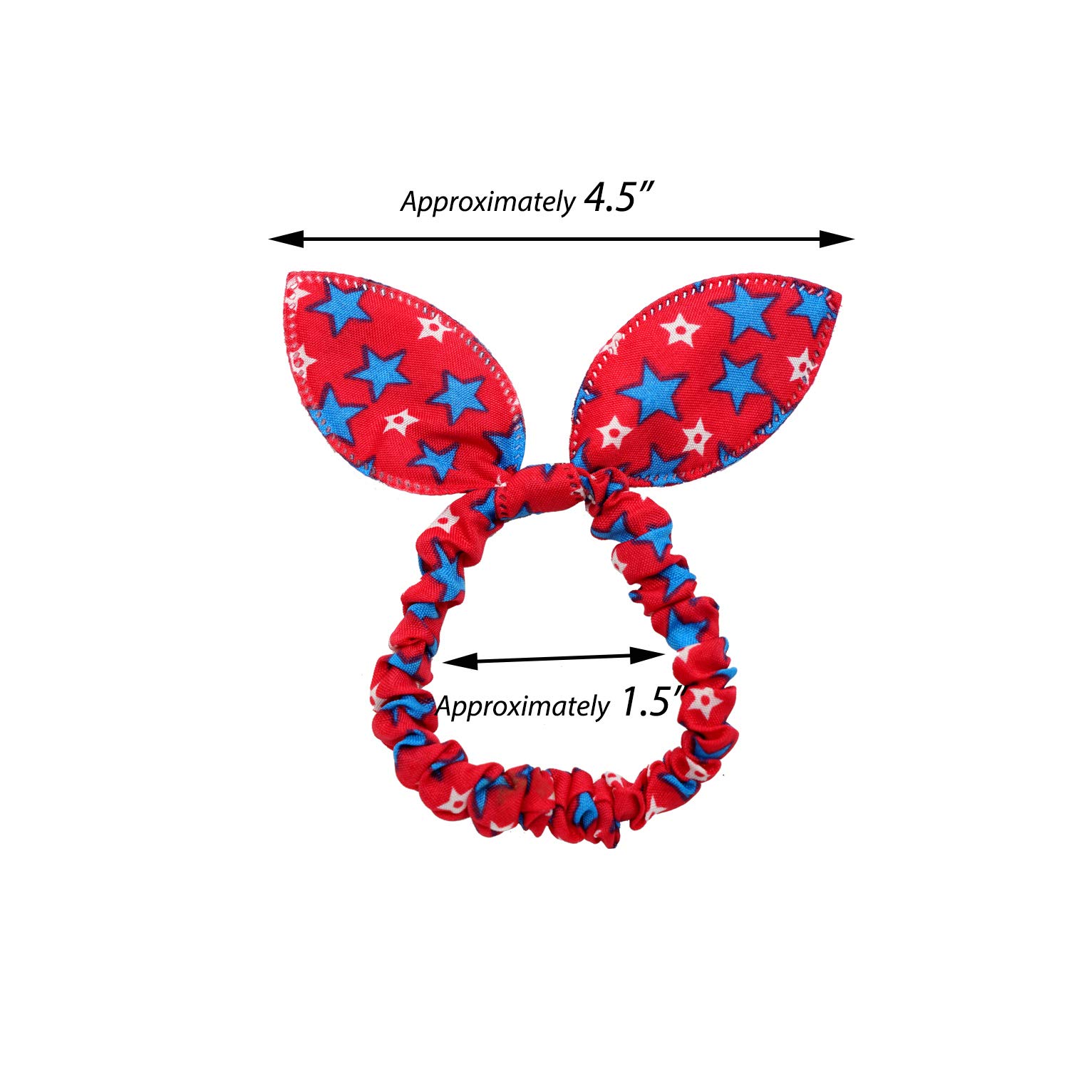 CELLOT 40Pcs Cute Baby Hair Ties Bunny Rabbit Ears Hair Bows Seamless No Crease Elastics Hair Holder