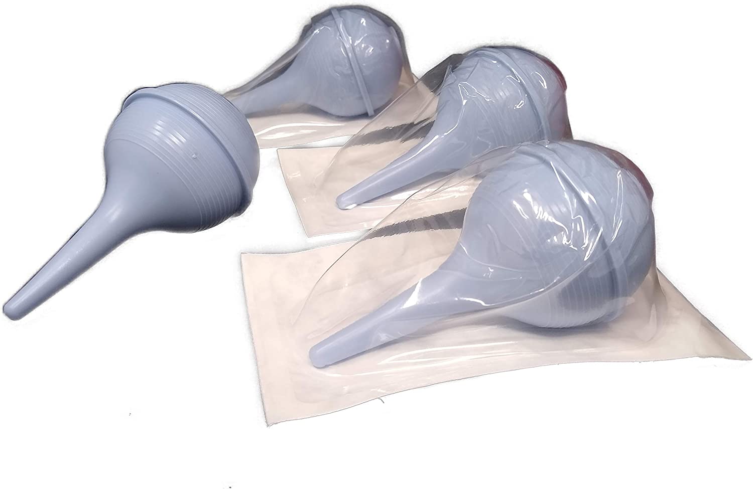 Sterile Ear Bulb [Pack of 4] Rubber Hand Squeeze Bulb Suction Sucker - 2 oz ball - Nasal - Ulcer