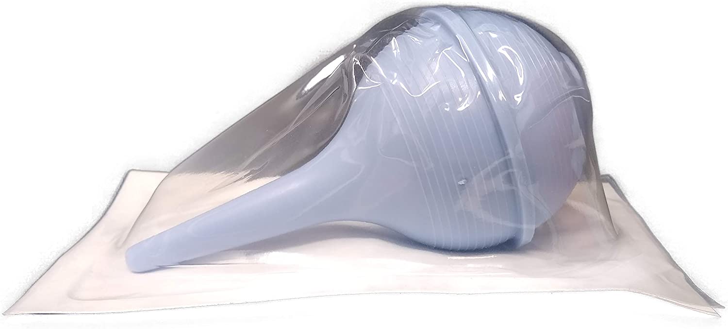 Sterile Ear Bulb [Pack of 4] Rubber Hand Squeeze Bulb Suction Sucker - 2 oz ball - Nasal - Ulcer