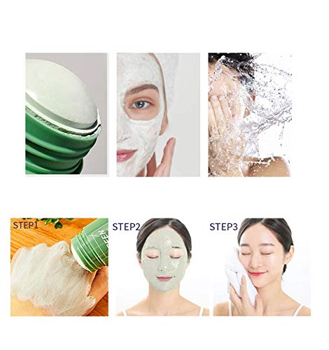 2 Pcs Eggplant Mask Purifying Clay Stick , Face Moisturizes Oil Control , Deep Clean Pore Improves S