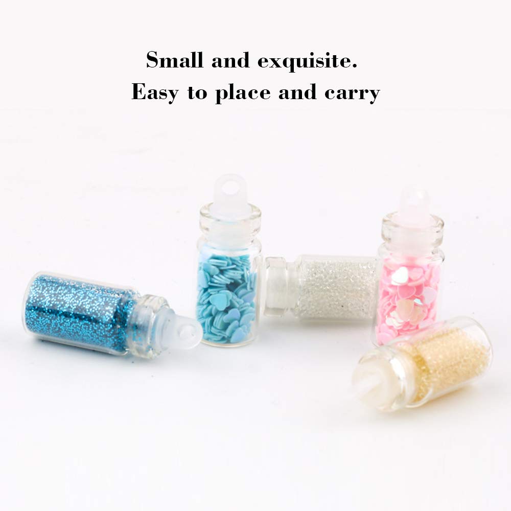 Fine Slime Glitter Set Anself 48 Colors Glitter Set Cosmetic Chunky Glitter for Body Nail Face Hair