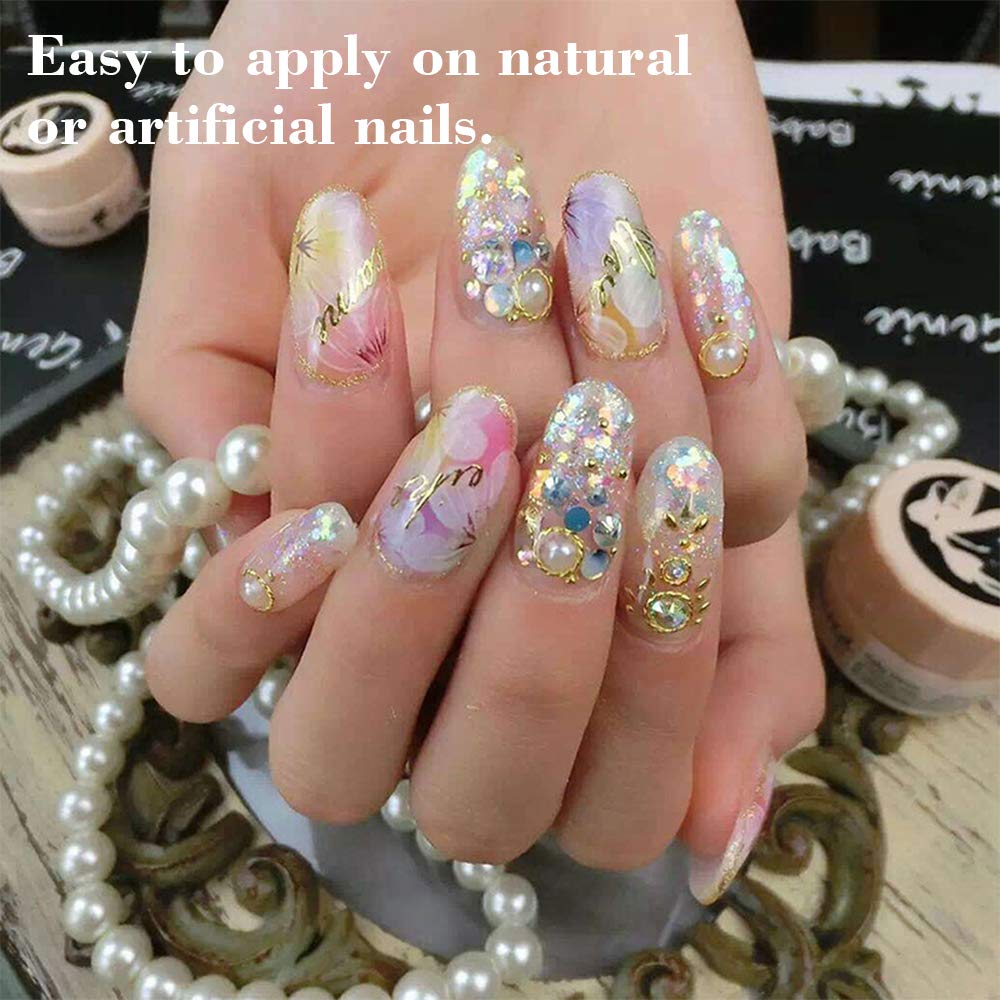 Fine Slime Glitter Set Anself 48 Colors Glitter Set Cosmetic Chunky Glitter for Body Nail Face Hair