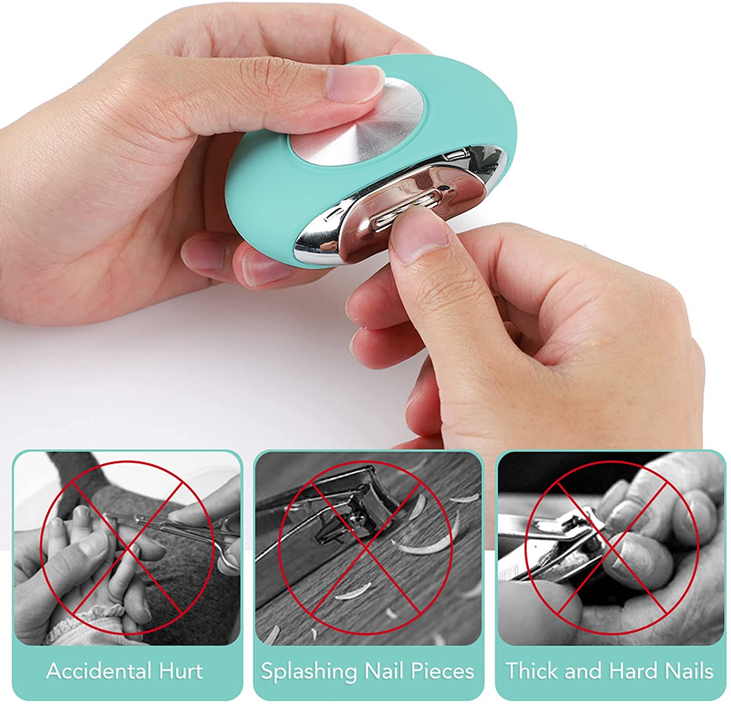 LOERO Electric Nail Clippers, Professional Nail Cutter, Comfortable Grip Nail Trimmer, Suitable for