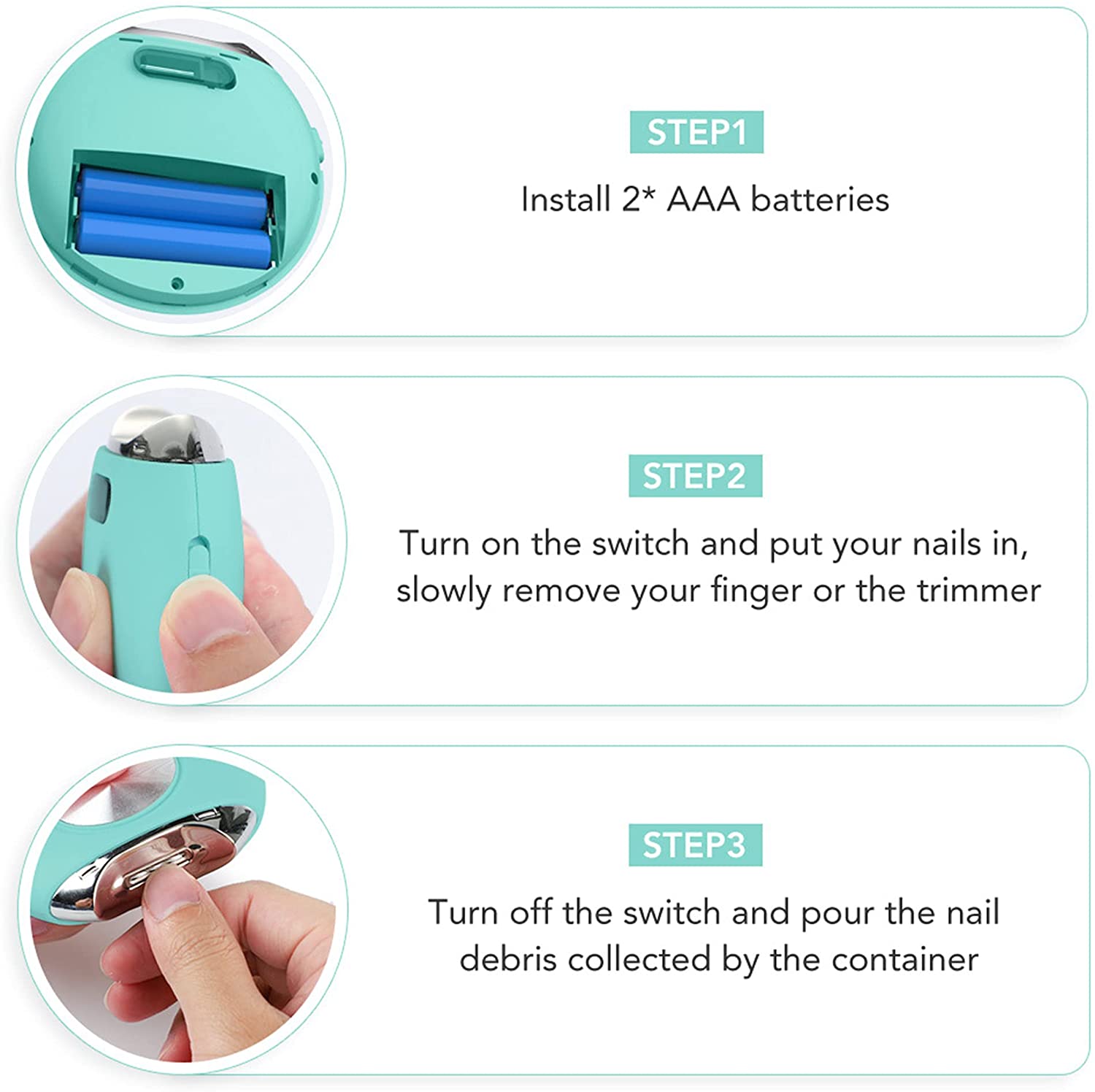 LOERO Electric Nail Clippers, Professional Nail Cutter, Comfortable Grip Nail Trimmer, Suitable for