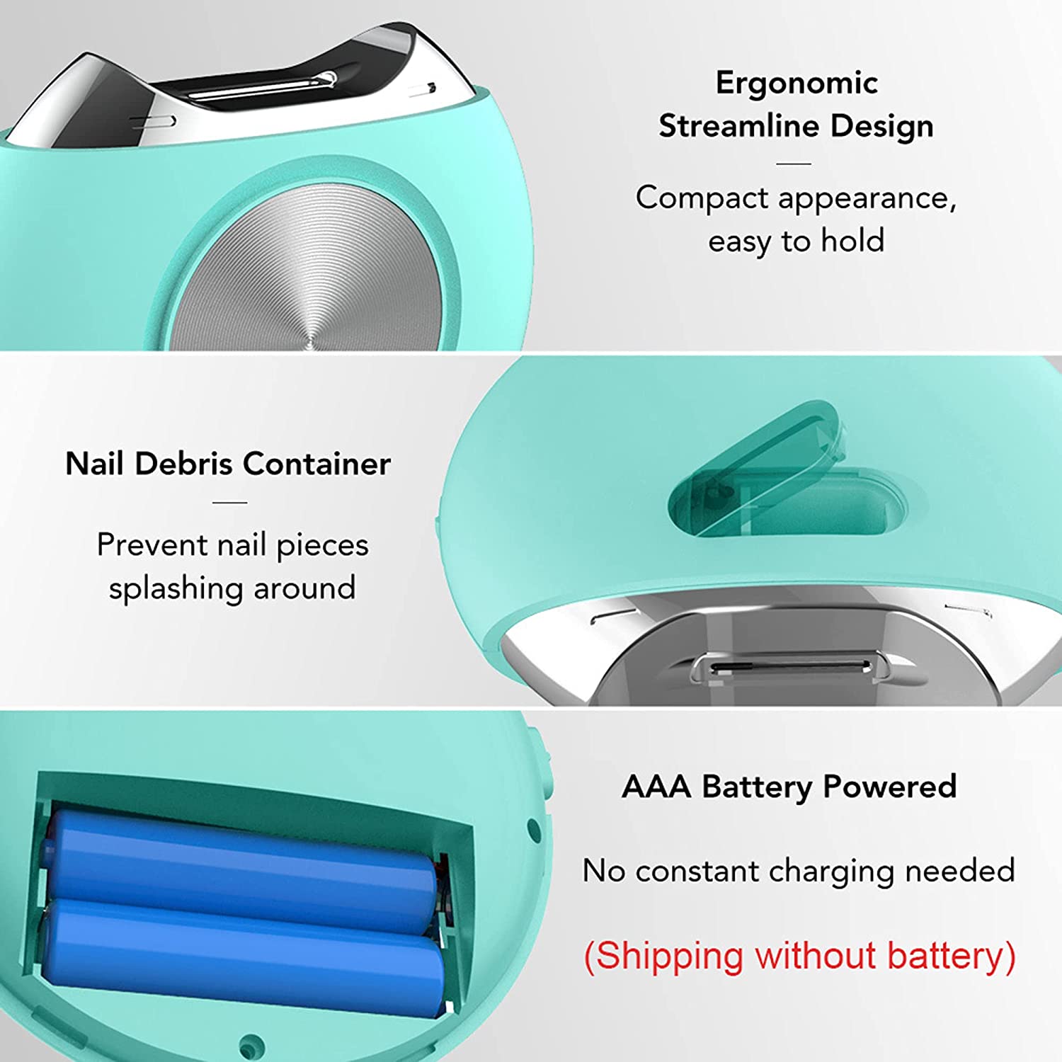 LOERO Electric Nail Clippers, Professional Nail Cutter, Comfortable Grip Nail Trimmer, Suitable for