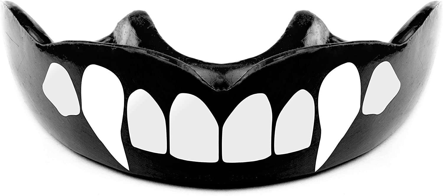 Warrior Mouthguards Vampire Fang Moldable Mouth Guard with Case for
