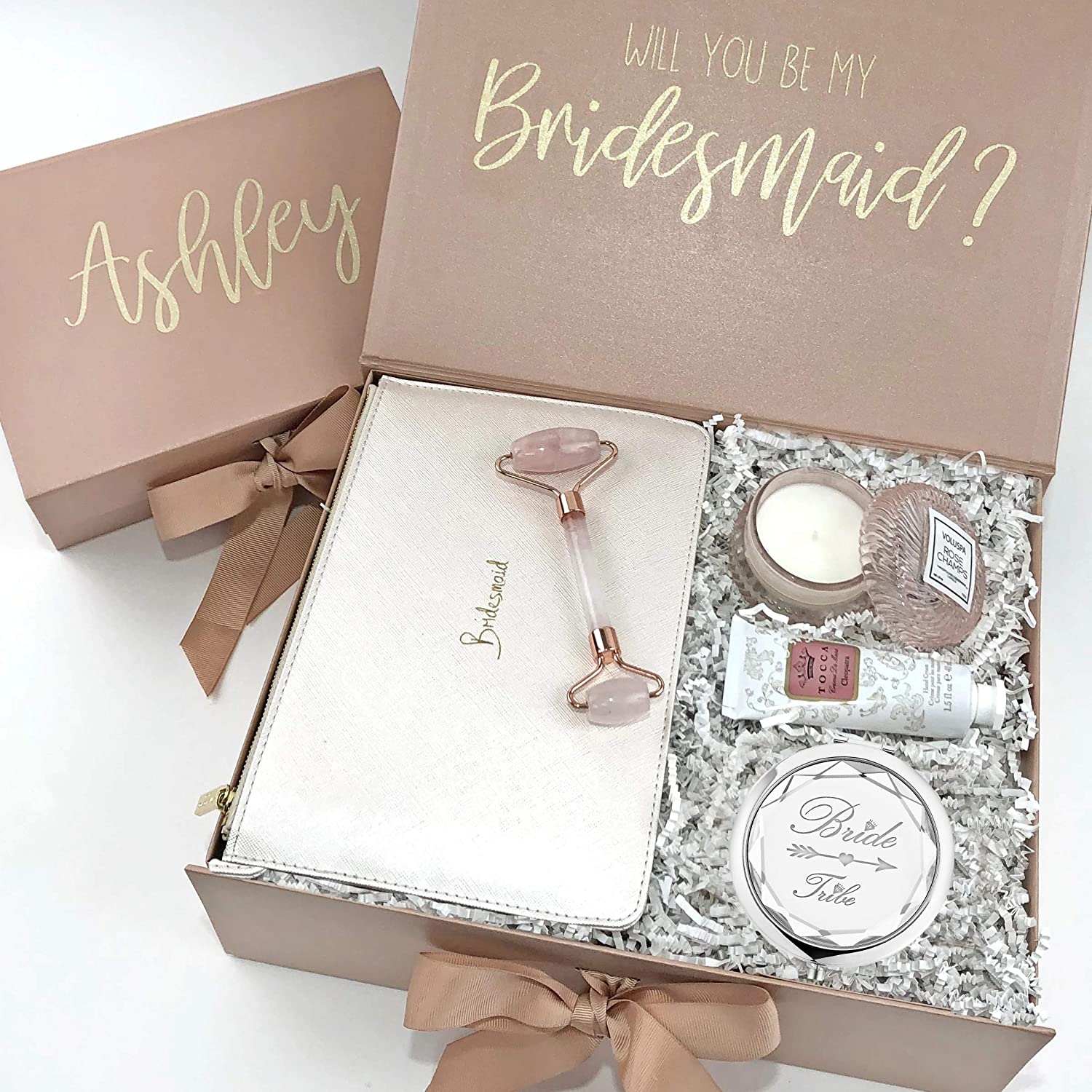Pack of 9 Compact Pocket Makeup Mirrors Set Include 1 Bride to Be Mirror and 8 Bride
