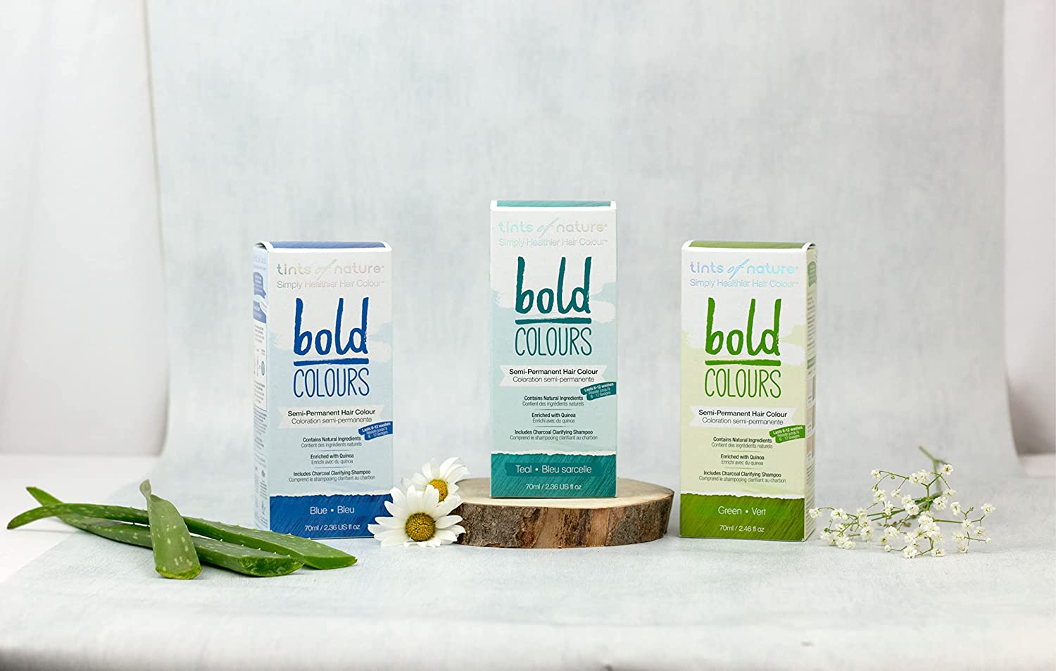 Tints of Nature Teal Bold Colour Semi-Permanent Hair Dye Strengthening and Hydrating - Single Pack