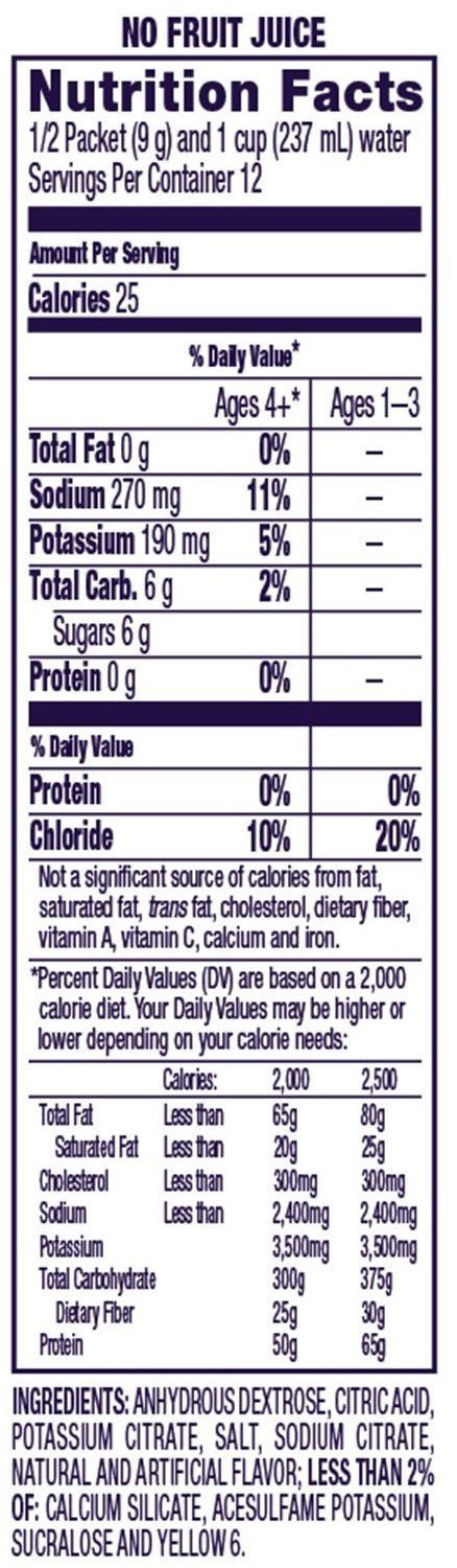 Pedialyte Electrolyte Powder, Electrolyte Drink, Orange, Powder Sticks, 6 Pcs of 0.6 Oz Packets (Pac