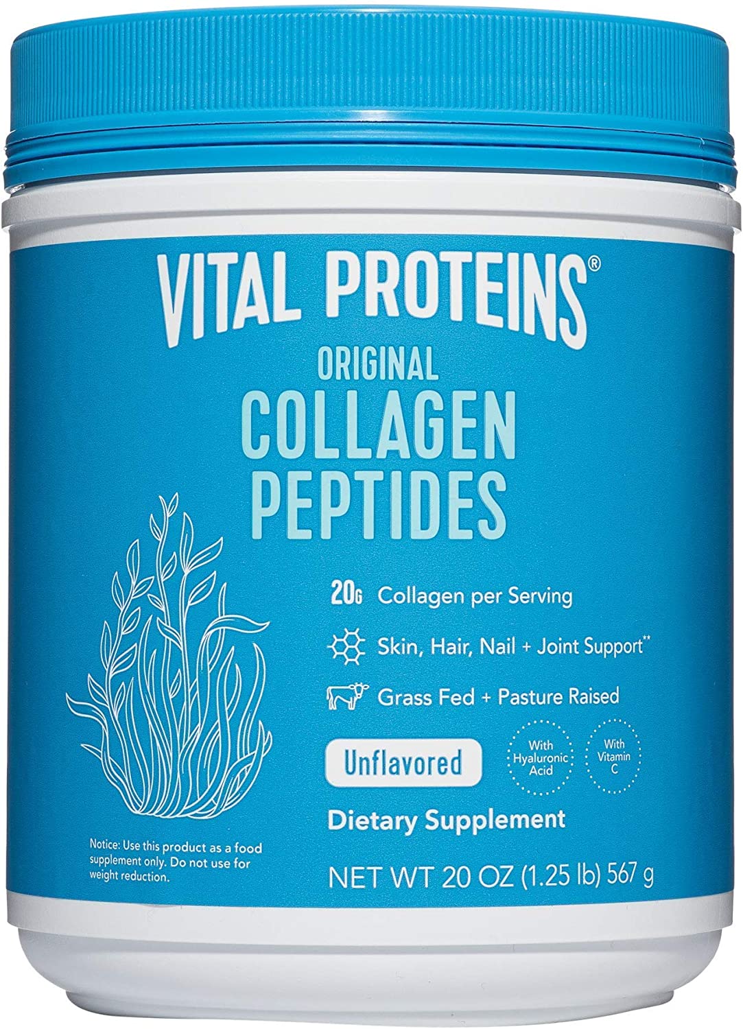 Vital Proteins Collagen Peptides Powder 20oz + Marine Collagen Peptides Powder