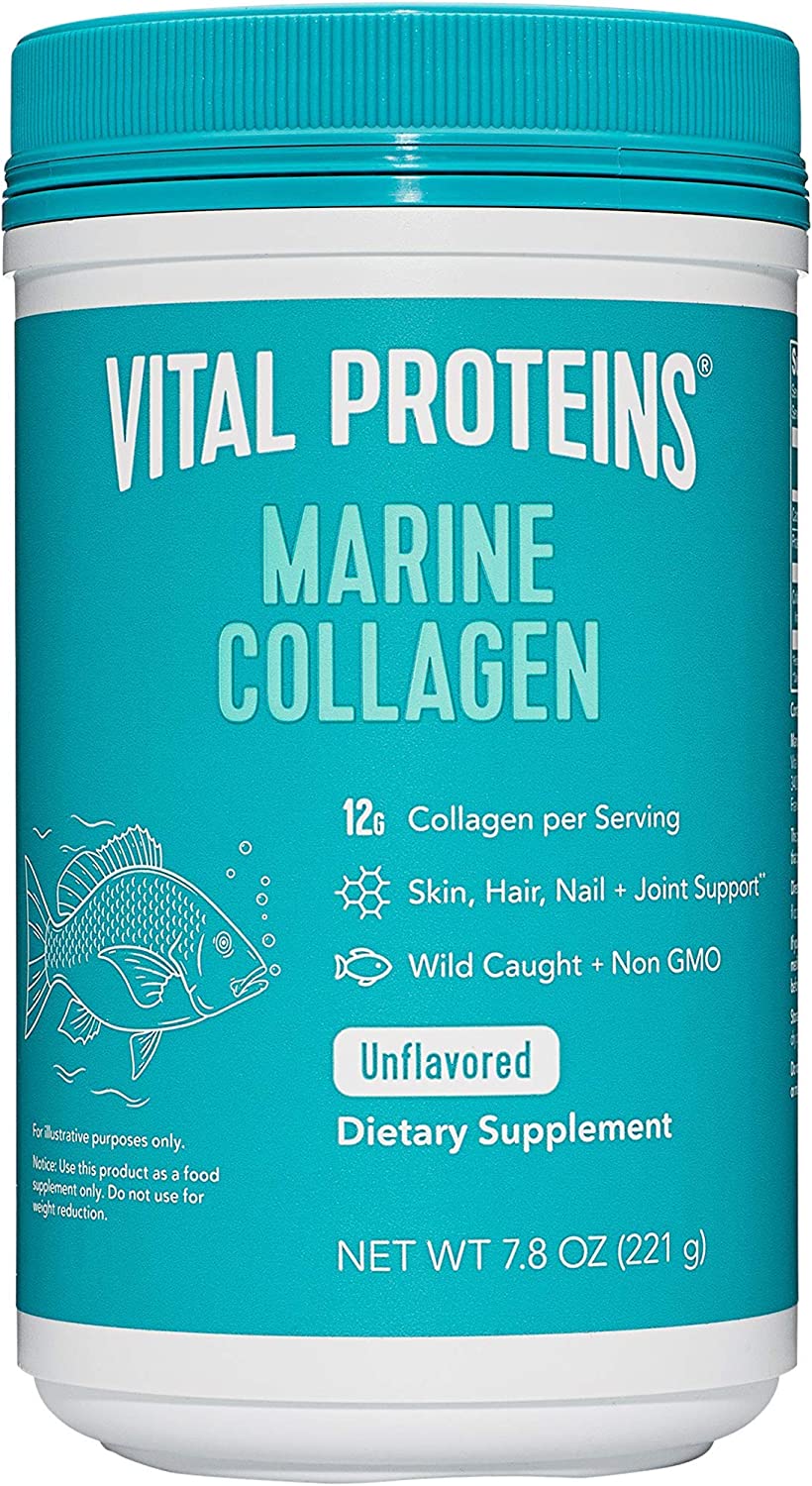 Vital Proteins Collagen Peptides Powder 20oz + Marine Collagen Peptides Powder