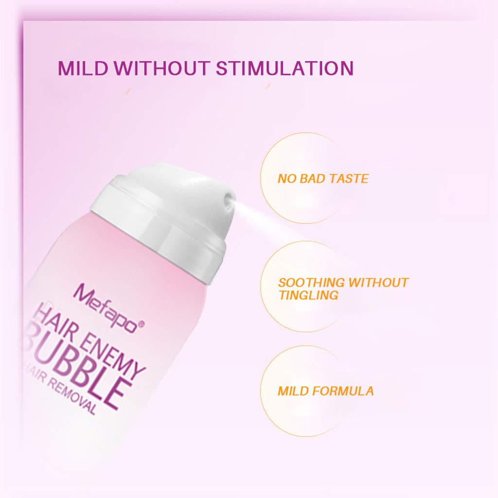 MEFAPO Painless Hair Removal Cream,Depilatory Bubble Wax Body Bikini Legs Hair Remover Foam Mousse i