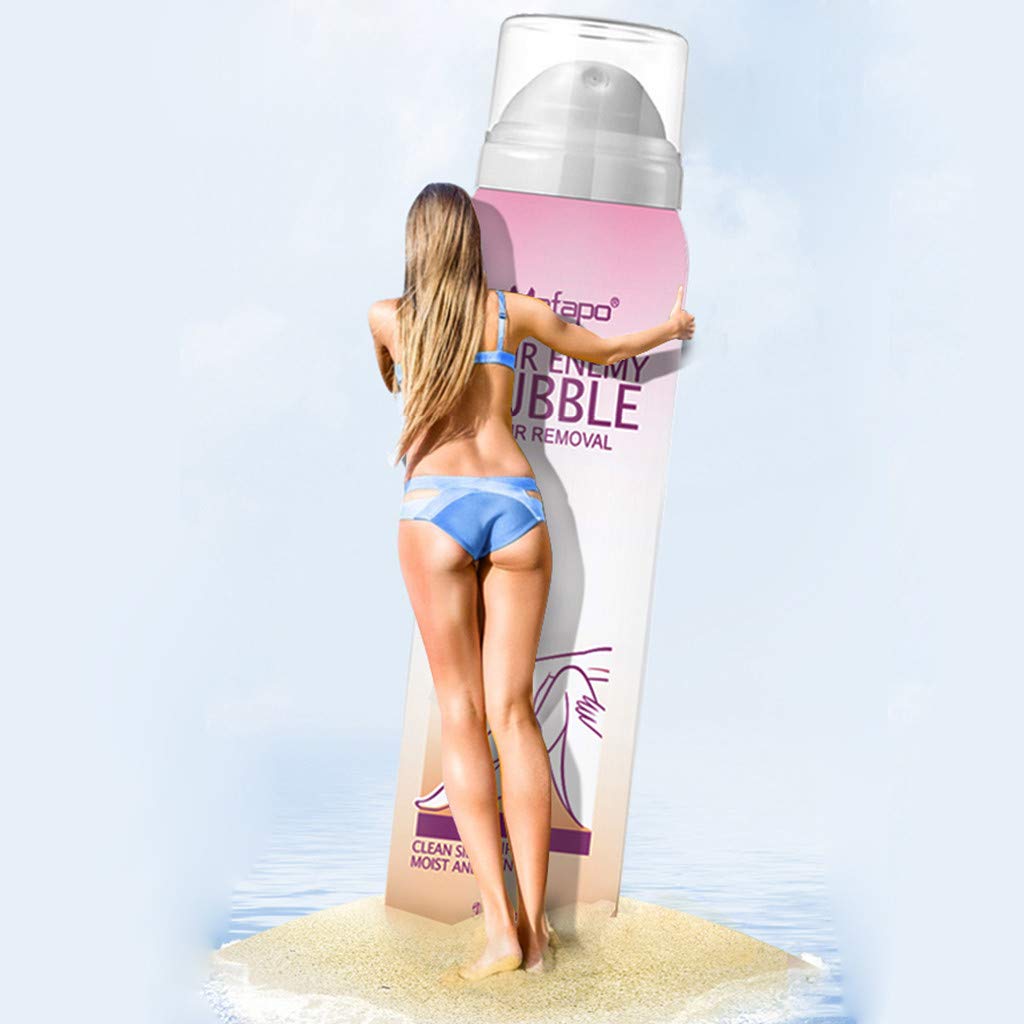 MEFAPO Painless Hair Removal Cream,Depilatory Bubble Wax Body Bikini Legs Hair Remover Foam Mousse i