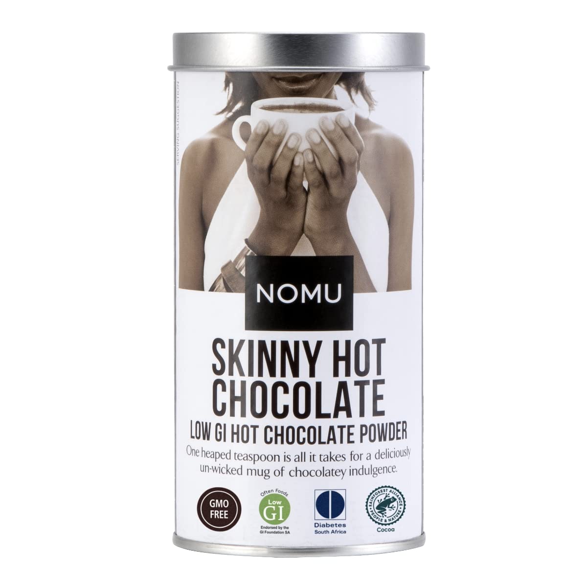 NOMU Skinny 60% Cocoa Hot Chocolate (33 servings) | 20 Calories only, Keto Diet Drink, Low GI, High 