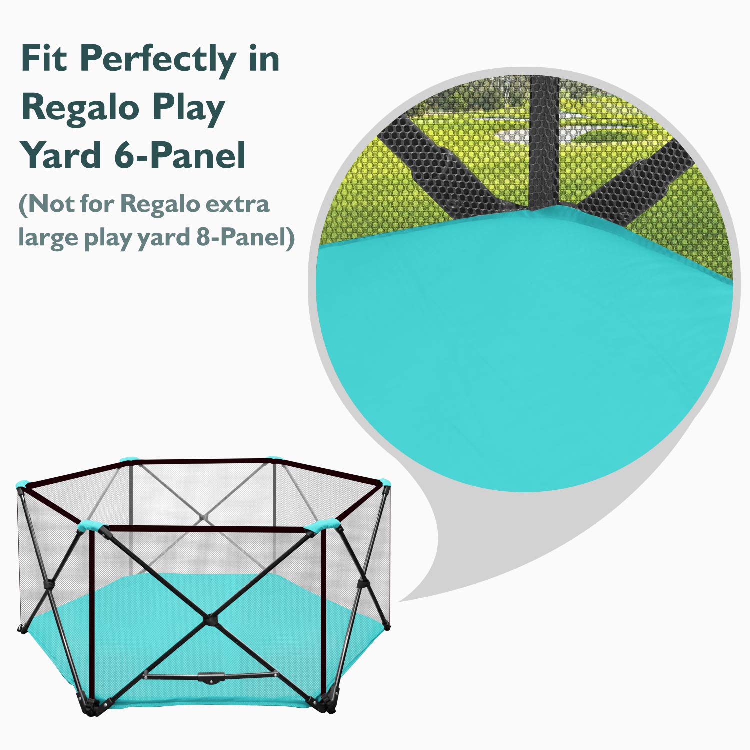 Hoybell Playard Mattress, Compatible with Regalo My Play Play Yard, Self Inflatable Comfortable with