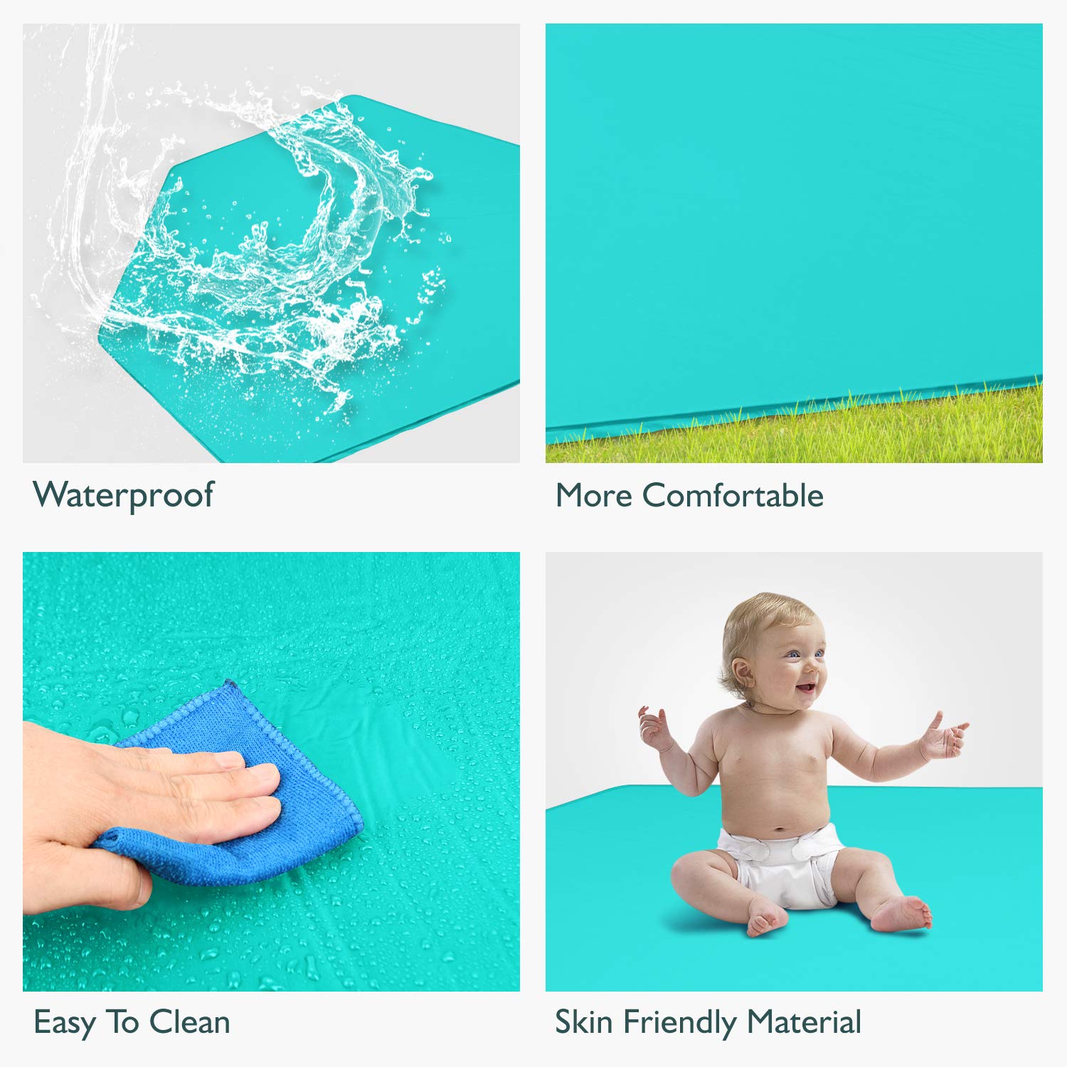 Hoybell Playard Mattress, Compatible with Regalo My Play Play Yard, Self Inflatable Comfortable with