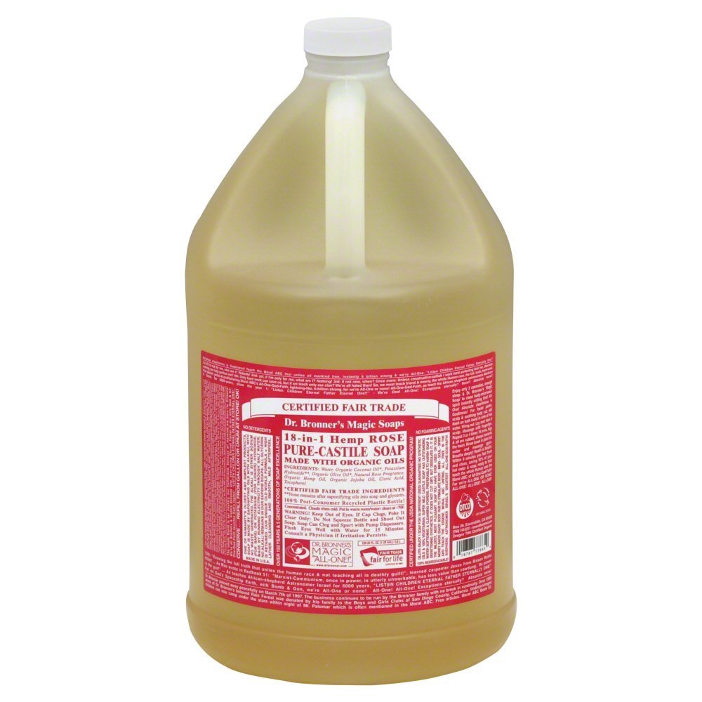 Dr. Bronners - Magic Pure-Castile Soap Organic Rose - 128 oz. - 1 Gallon