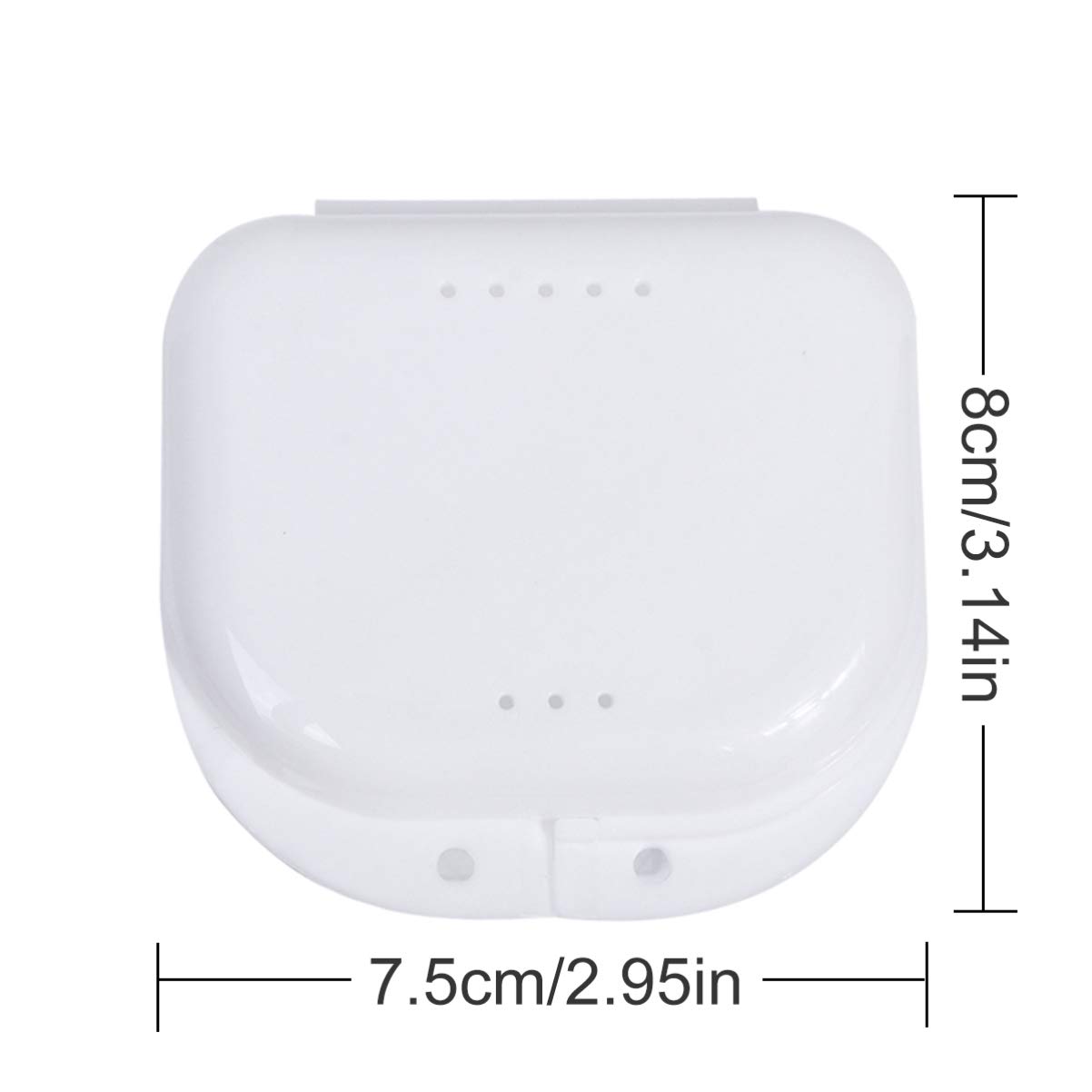 ARTIBETTER 4pcs Denture Case Retainer False Teeth Container Box Teeth Brace Removal Glue Mouth Guard