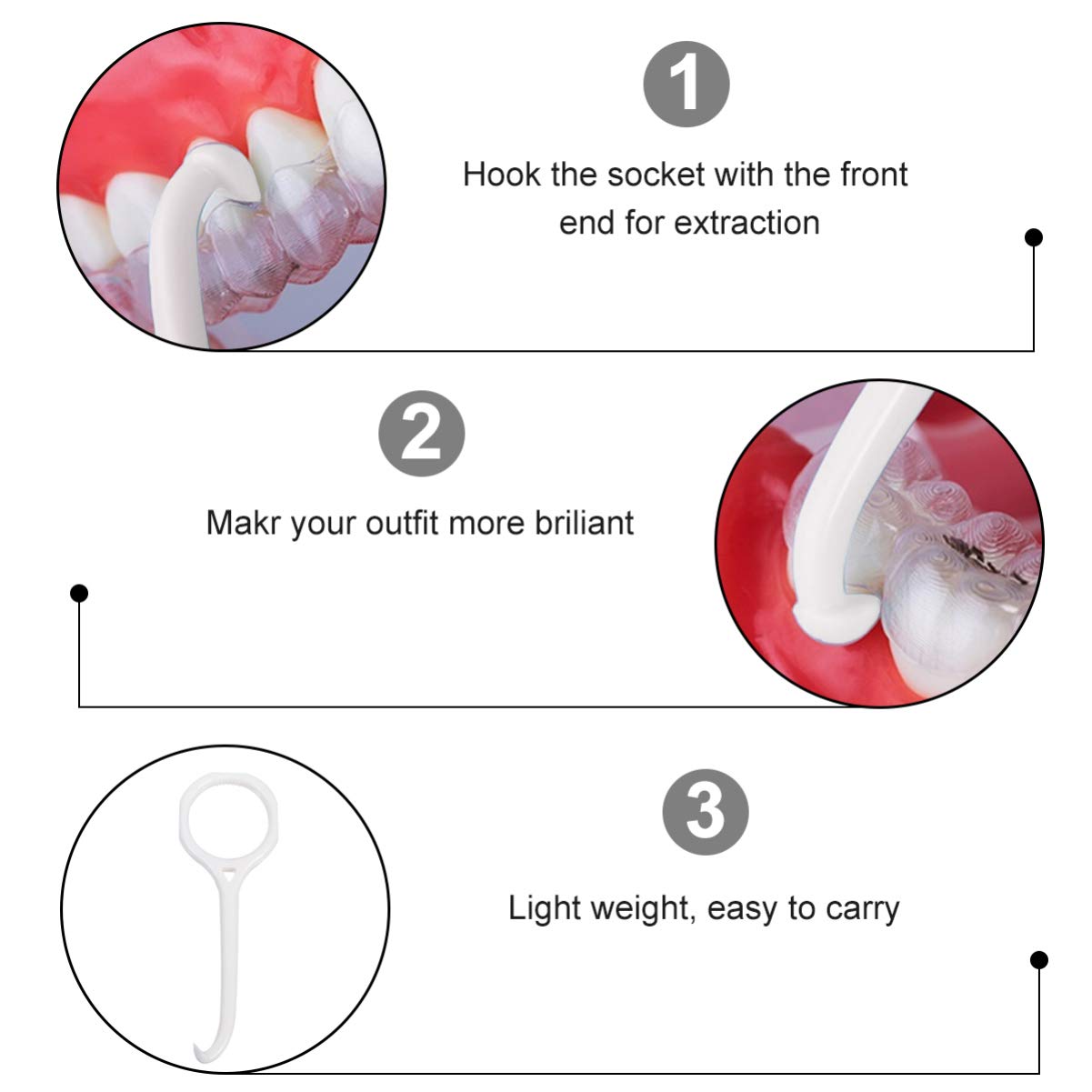 ARTIBETTER 4pcs Denture Case Retainer False Teeth Container Box Teeth Brace Removal Glue Mouth Guard