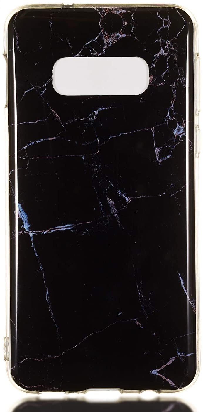 Amocase Marble Case with 2 in 1 Stylus for Samsung Galaxy S10E,Glossy Soft Rubber Silicone TPU Shock