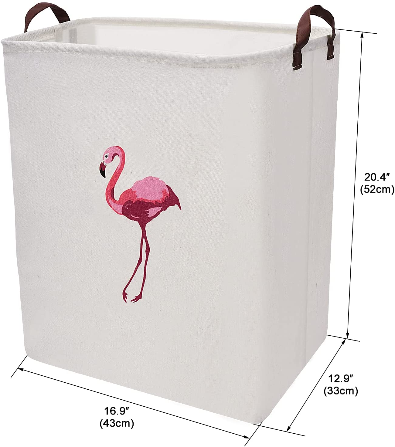 Seebel Large Rectangle Storage Basket Cute Canvas Organizer Bin for Pet/Children Toys,Books,Clothes 