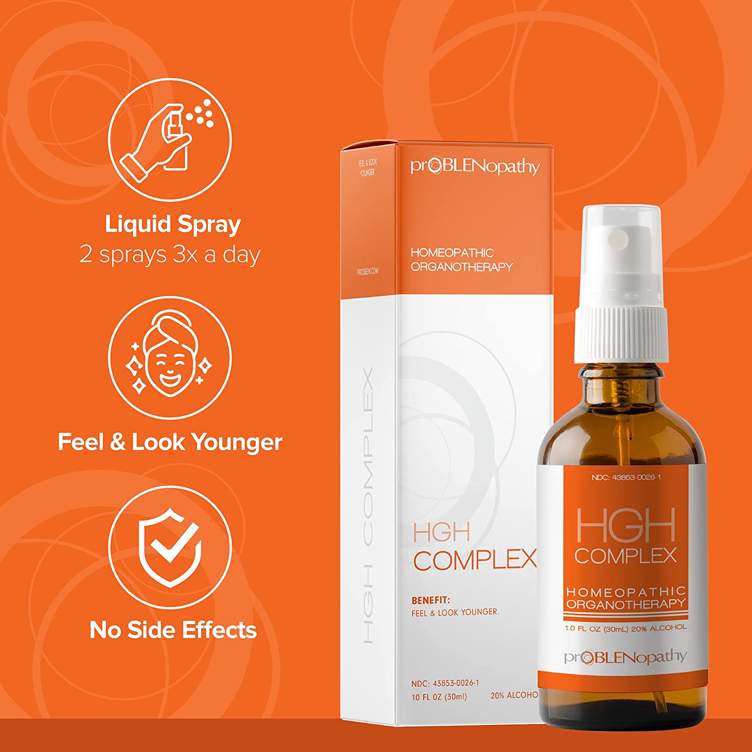 proBLENopathy HGH Complex, Amino Acid Supplement with Tribulus Terrestris, Lysine, GABA, for Increas