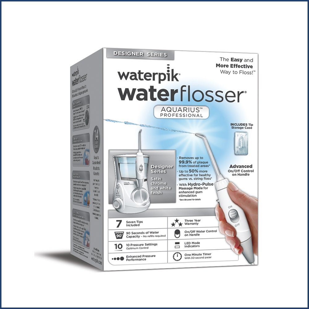 Waterpik Aquarius Professional Water Flosser Designer Series, White, WP-670