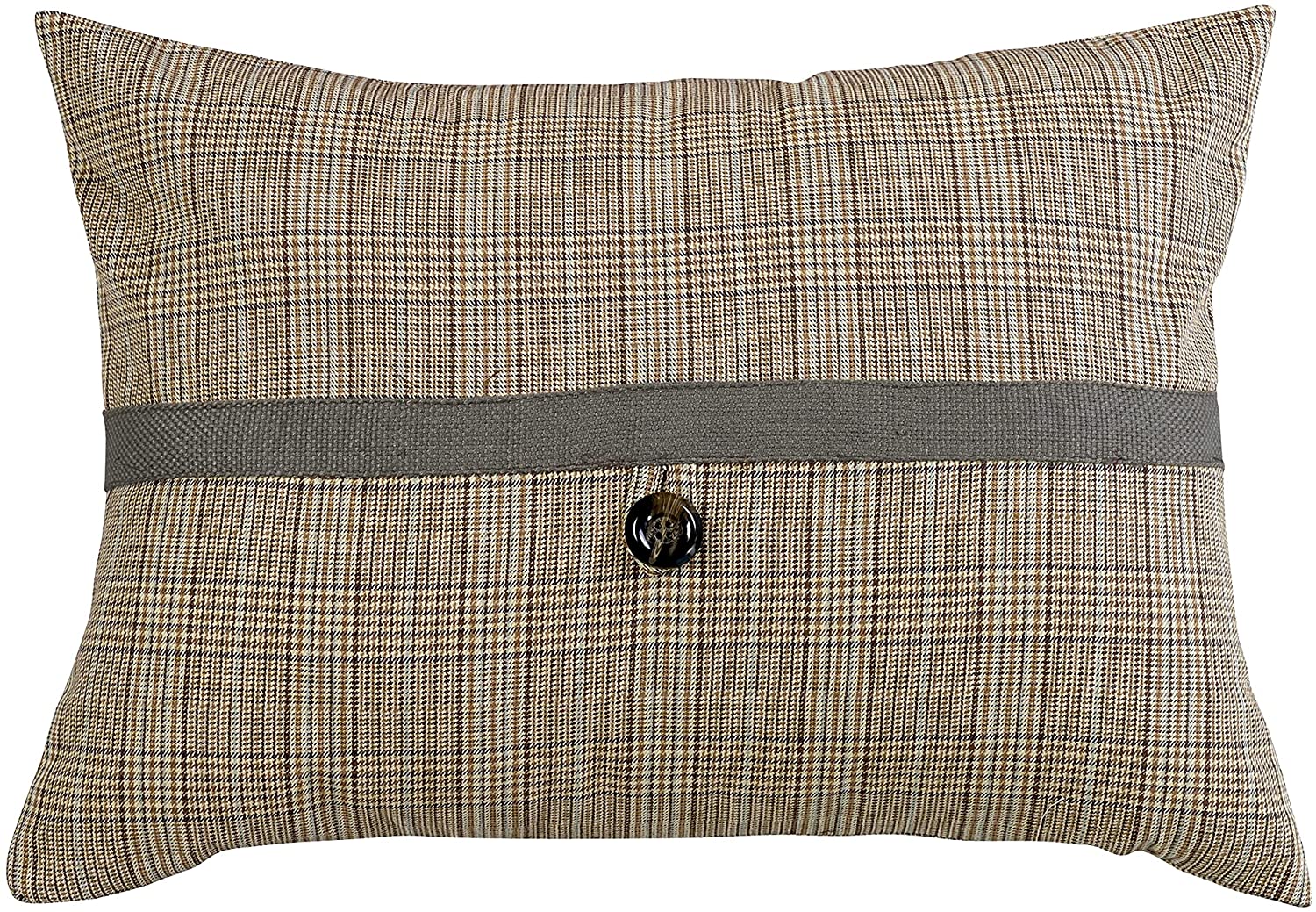 HiEnd Accents Piedmont Accent Pillow, Plaid