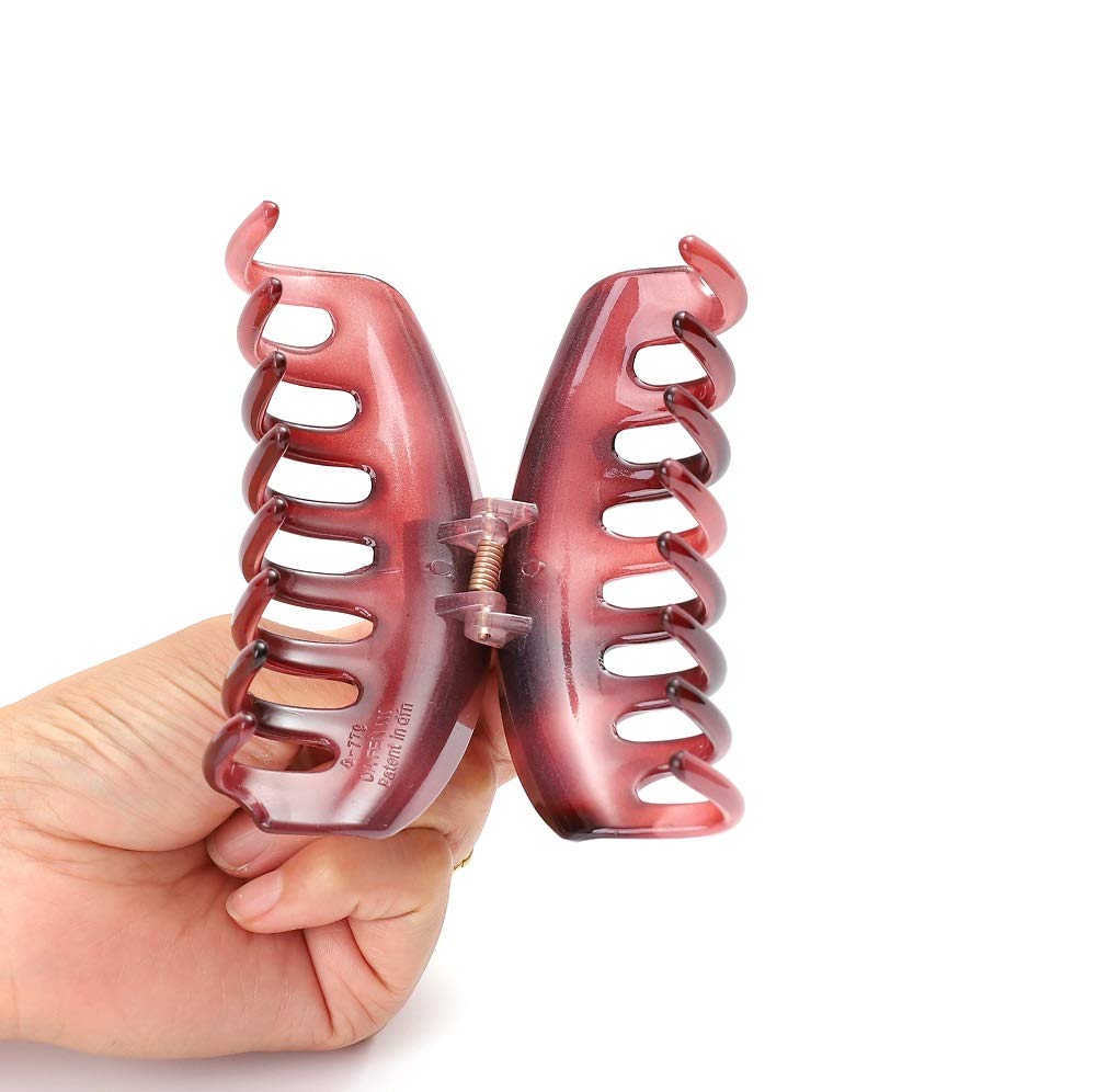 Rosette Hair Premium Chic Styling Hair Claw Clip, Strong Holding Power Hair Clips Clamps Indoor Outd