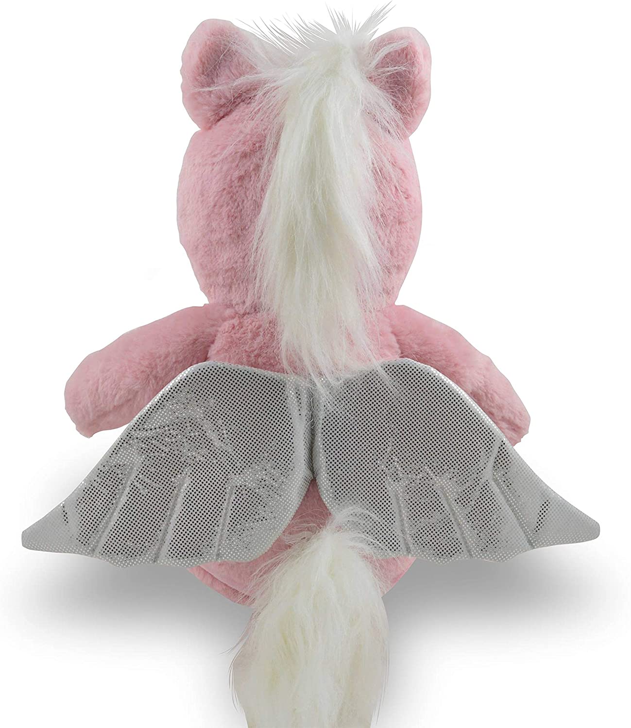 HARD EDGE DESIGN Personalized Stuffed Pink Pegasus, Embroidered for Child's First Halloween
