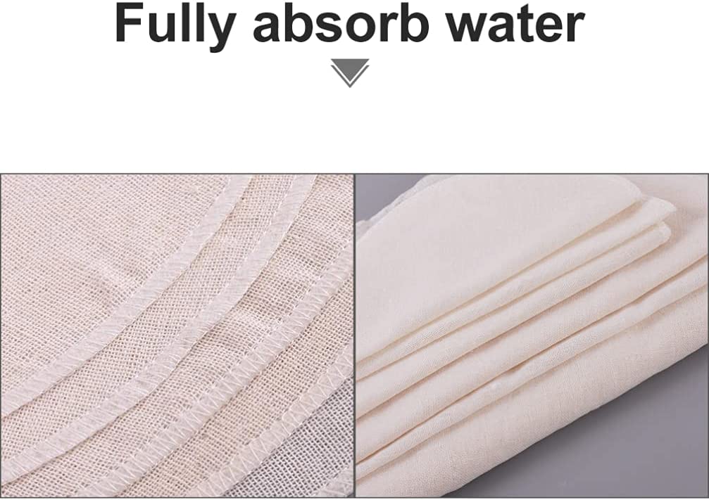 DOITOOL 30pcs Reusable Natural Pure Cotton Bamboo Steamer Baking Cloth Steamers Gauze Pad Steamer Ma