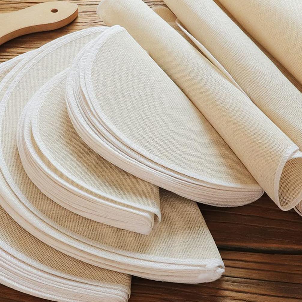 DOITOOL 30pcs Reusable Natural Pure Cotton Bamboo Steamer Baking Cloth Steamers Gauze Pad Steamer Ma
