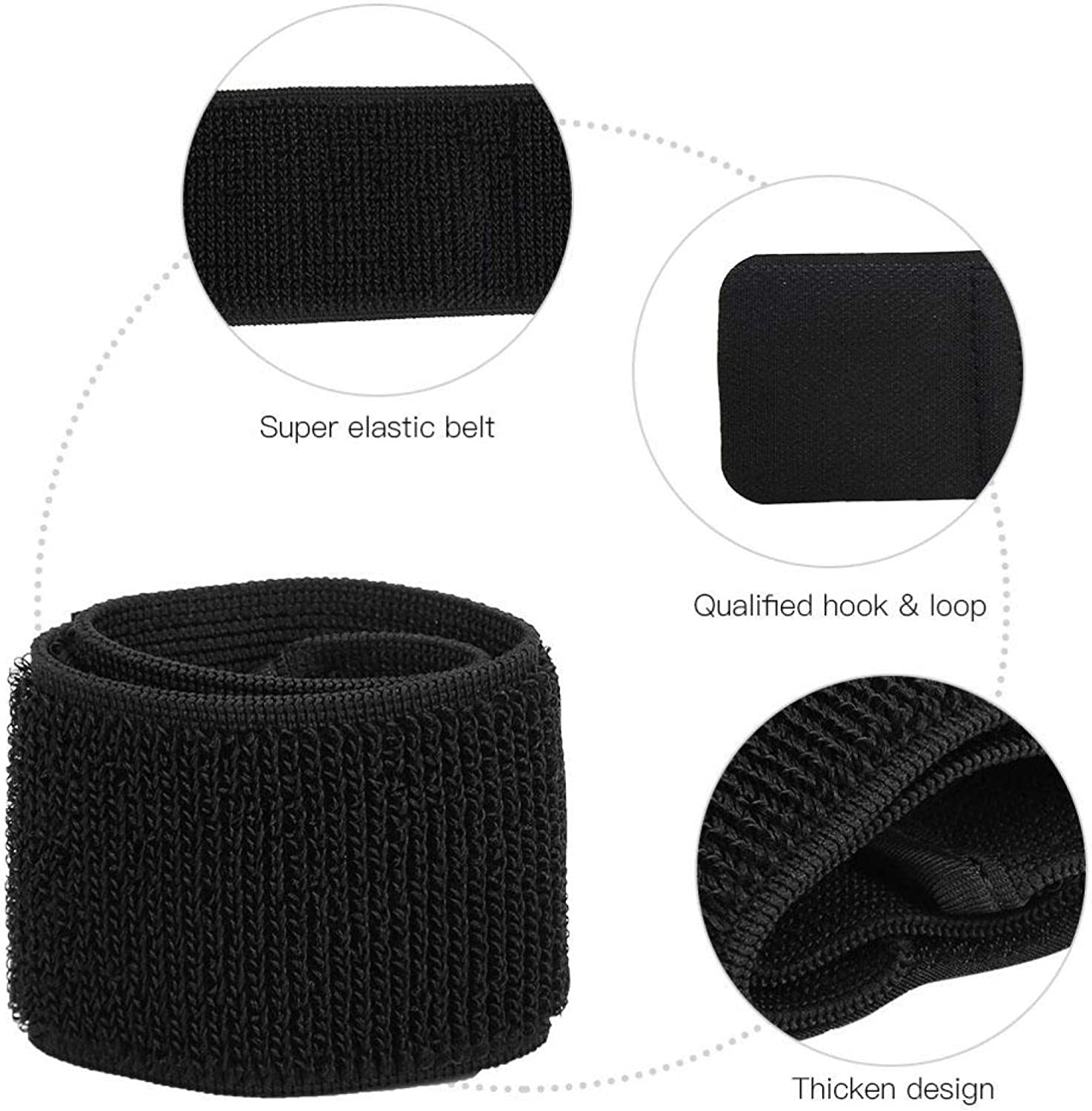 Qqmora Ankle Fixing Band, Soccer Guard Fixed Belt Good Protection for Football(Black)