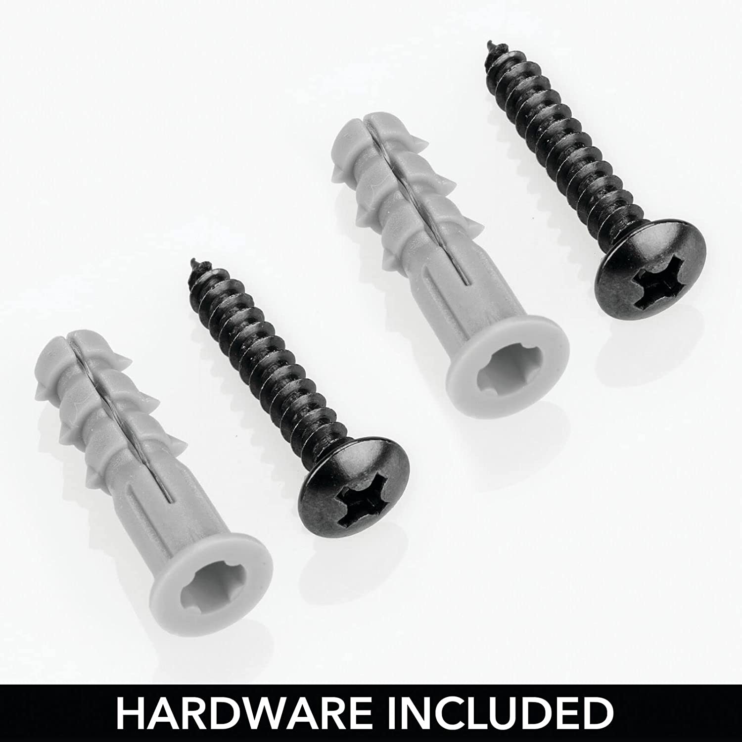 mDesign Bathroom Wall Mount Metal Hair Care & Styling Tool Organizer Storage Basket for Hair Dryer,